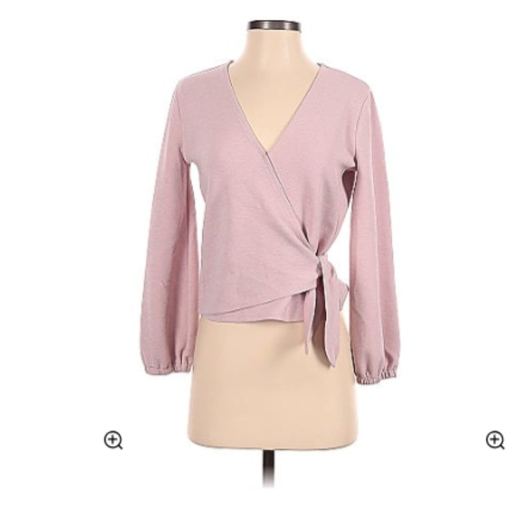 Light pink tie blouse from Madewell, NWOT work top